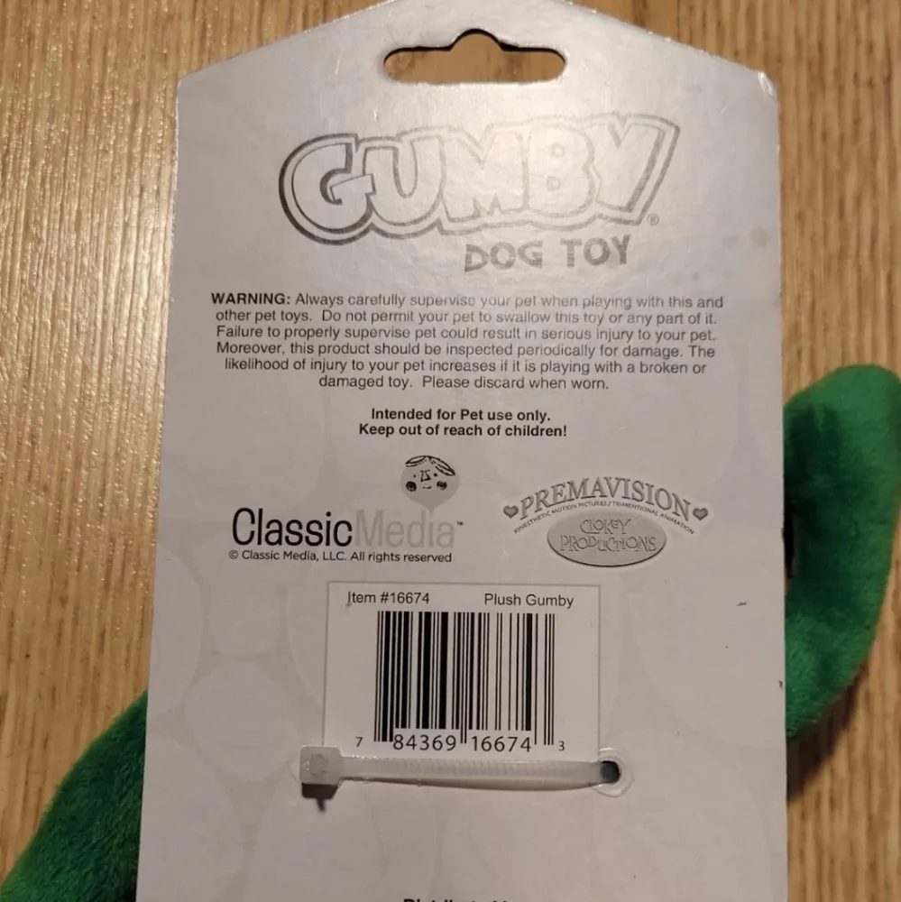 Gumby Dog Toy Noise making Squeaker